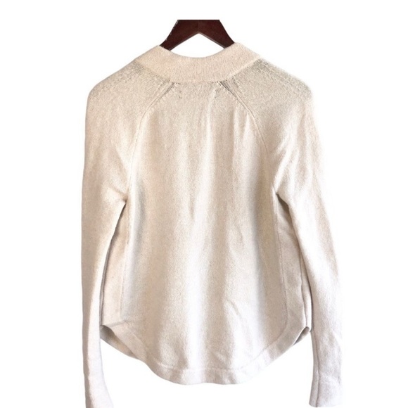 Loft Cardigan Oversize Small Petite SP Merino Wool Blend Soft Comfy beige… - Picture 4 of 6